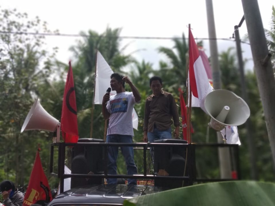 Indonesien: Protest gegen union busting, 2019 © FSBKU