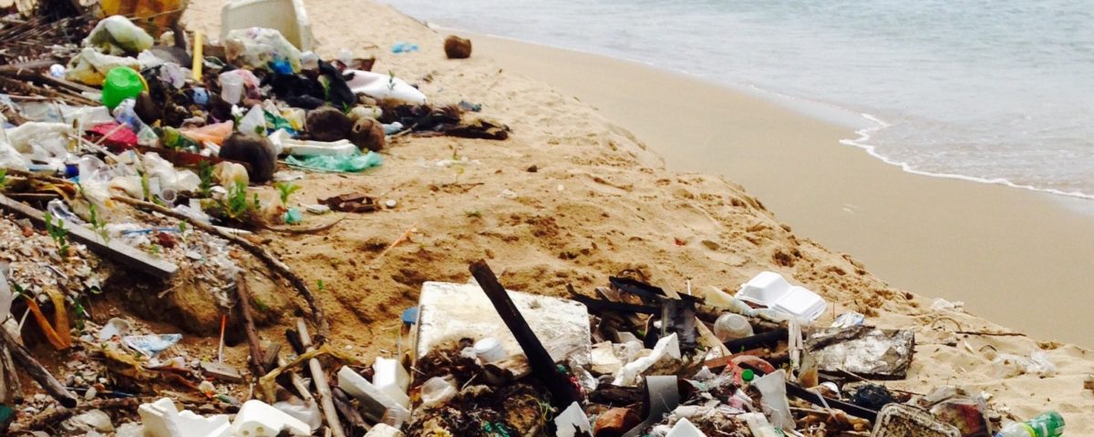 Die Verschmutzung von Stränden (hier: Sao Beach) mit Plastikmüll ist ein großes Problem für die Umwelt © Johanna Kramm