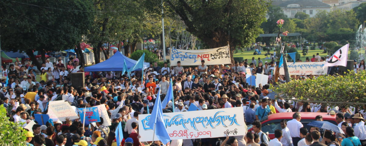 Friedensdemo in Yangon © Generation Wave