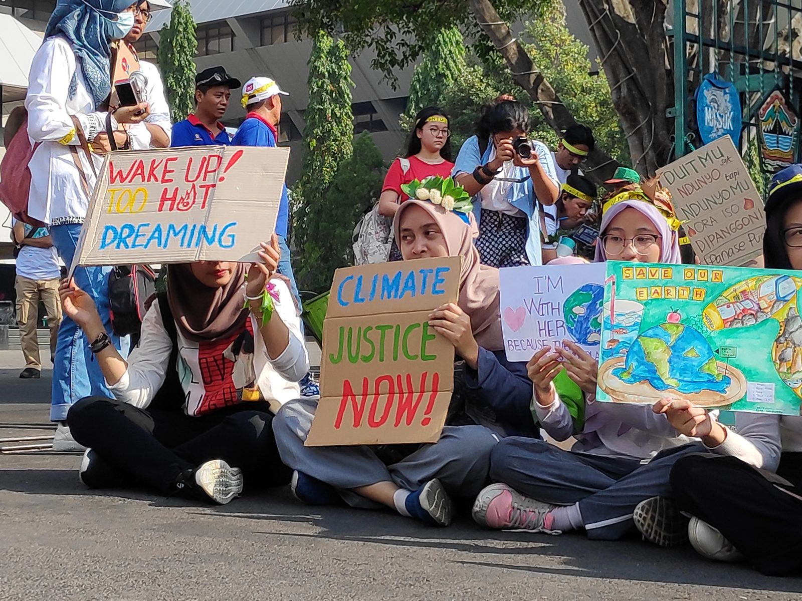 Klimastreik in Semarang, der Provinzhauptstadt von Zentraljava, Indonesien, im September 2019 © Suwito