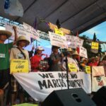 Philippinen, Farmer protestieren gegen Marcos, Kriegsrecht und Menschenrechtsverletzungen© Monika E. Schoop
