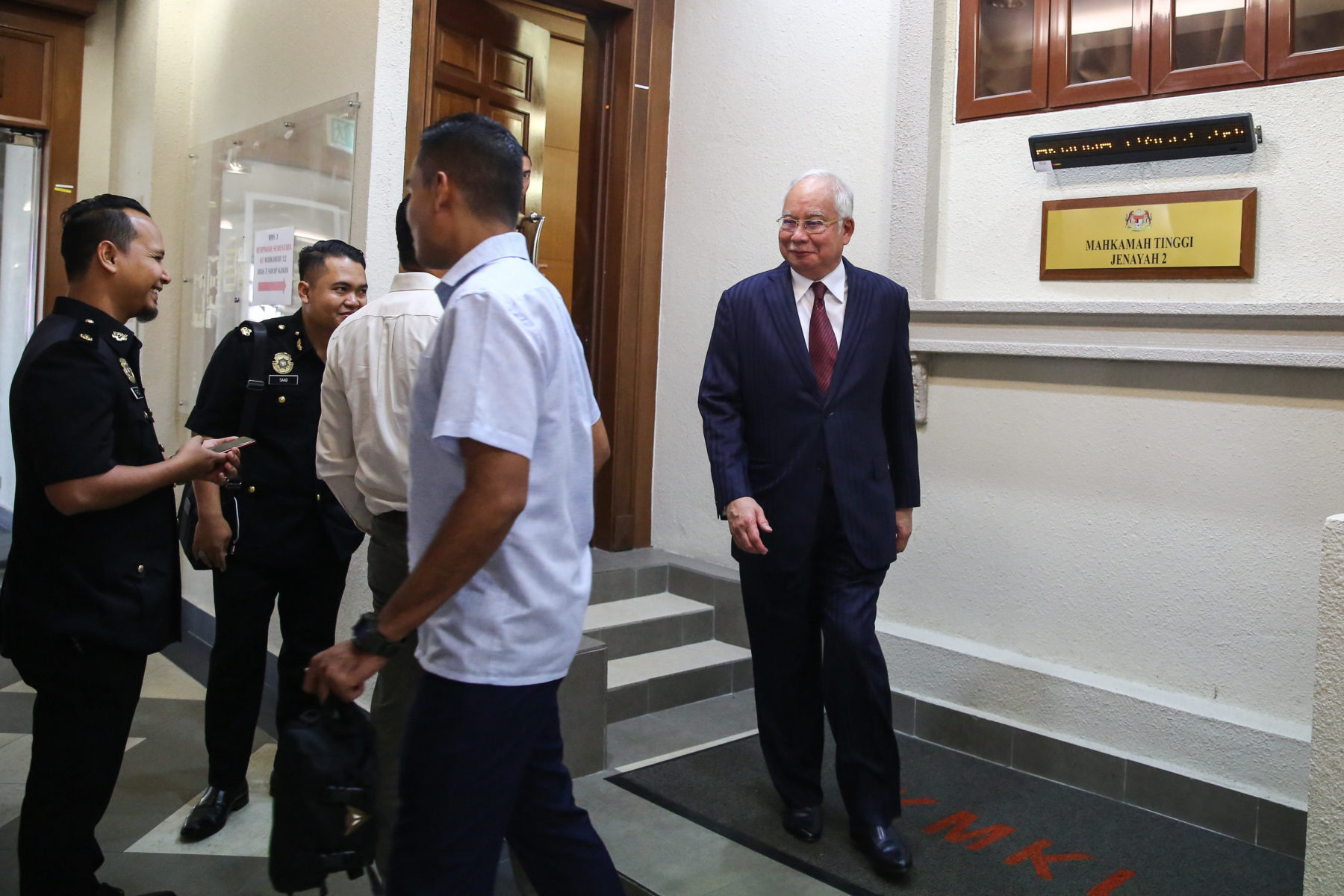 Najib Razak bei der Anhörung zu 1MDB © Yusof Mat Isa