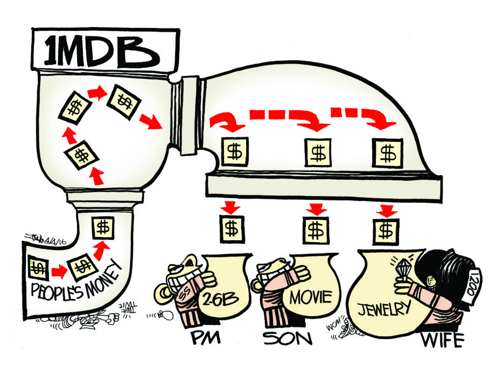 Neues Malaysia, 1 MDB © Zunar
