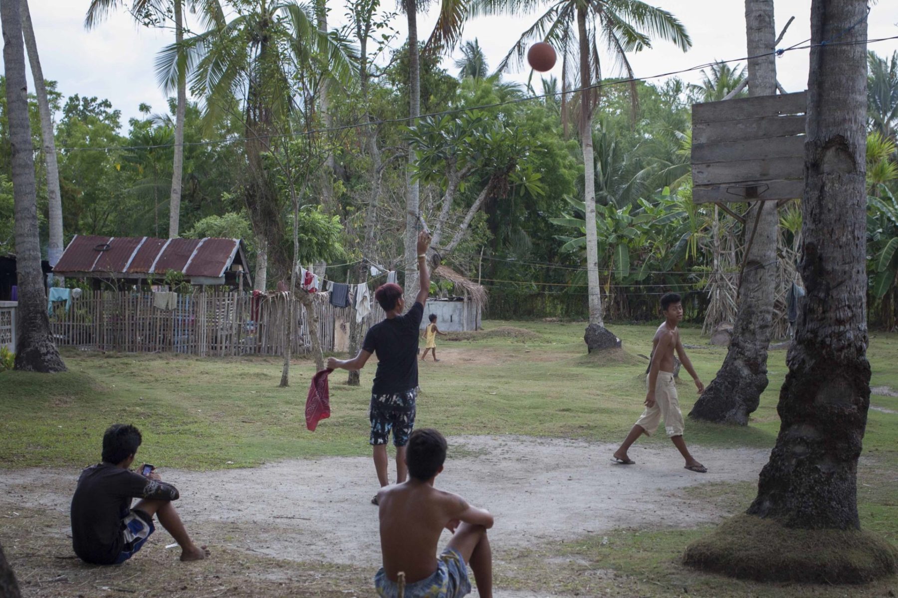 Philippinen.Mindanao.Jugendliche.Basketball