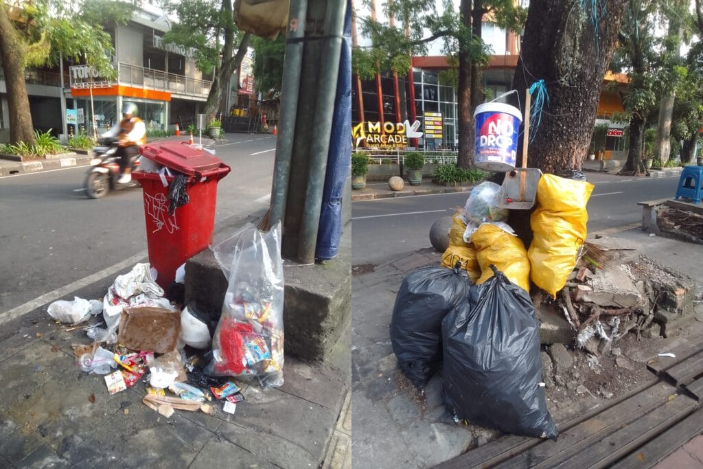 Indonesien, Bandung, Plastikmüll